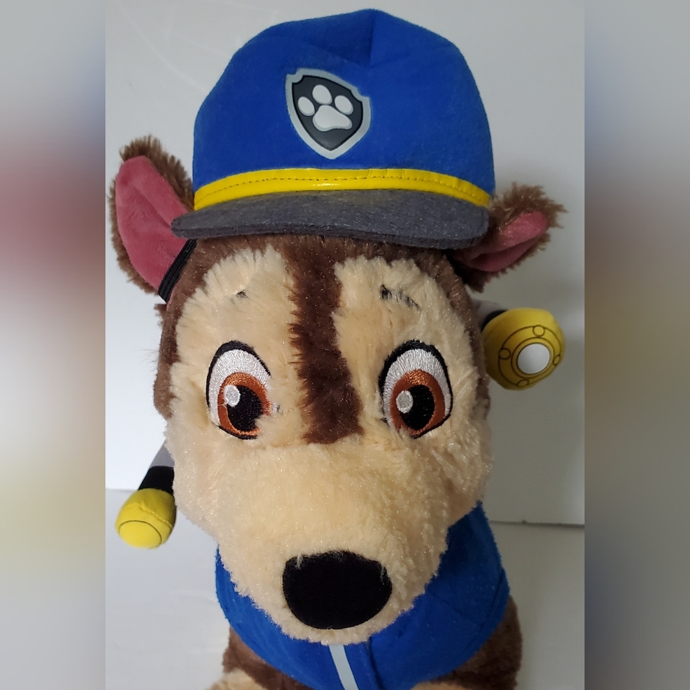 Build-A-Bear BAB 2017 Nickelodeon Paw Patrol Chase Plush w/Costume Plush - EUC